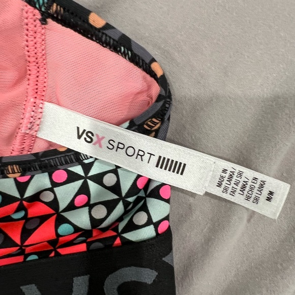 VSX Victoria’s Secret Sport Colorful Sports Bra Size Medium - Picture 2 of 3